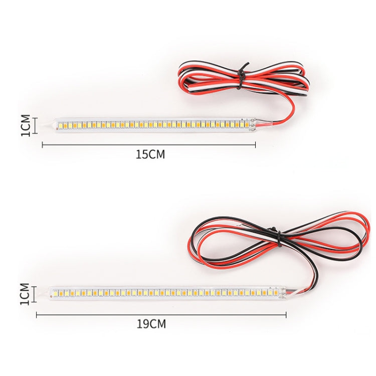 Car Rearview Mirror Decoration LED Streamer Turn Signal, Length��� 14cm A Pair