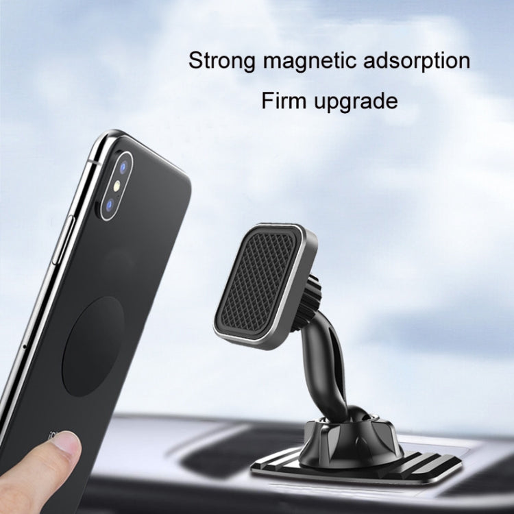 Car Center Console Paste Magnetic Mobile Phone Holder(Gray) - Car Holders by PMC TechLife | Online Shopping South Africa | PMC TechLife | Buy Now Pay Later Mobicred