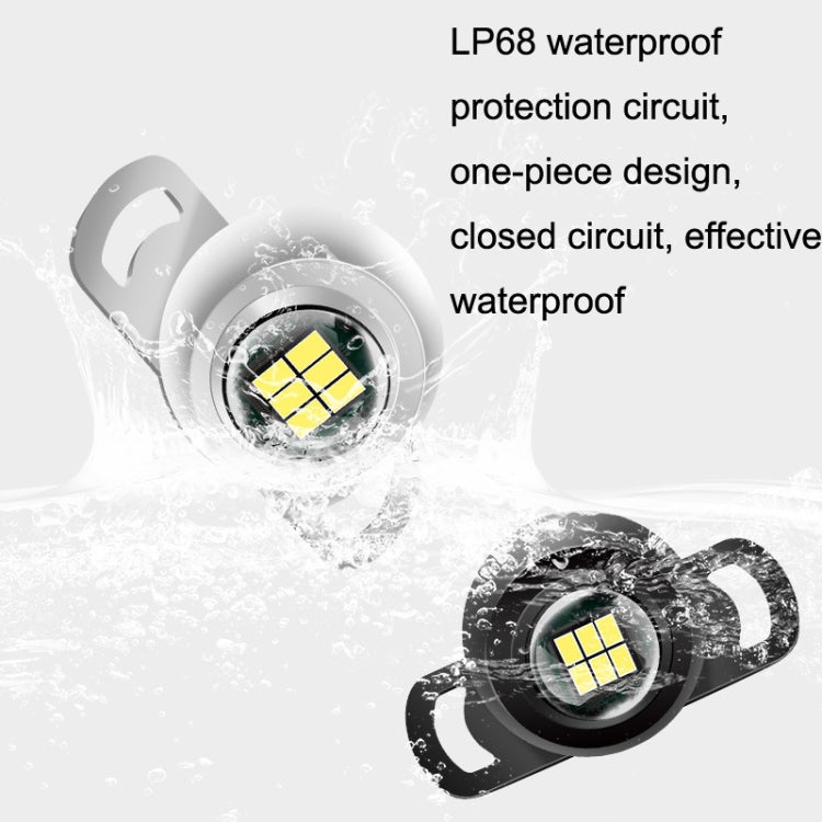 Car LED Ultra -Bright Electric Eye Reversing Light External Bulb Modified Universal Auxiliary Light, Style: Long Bright After 3 Flashes Silver Shell