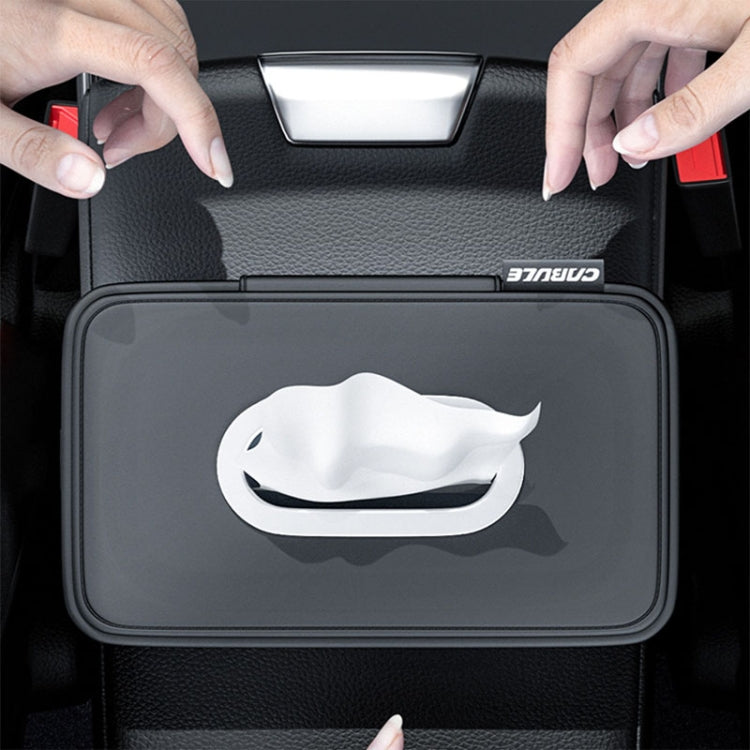 Car Sunshade Board Seat Back Tissue Box Multi-functional Elastic Belt Leather Paper Box(Black) - Tissue Boxes by PMC TechLife | Online Shopping South Africa | PMC TechLife | Buy Now Pay Later Mobicred