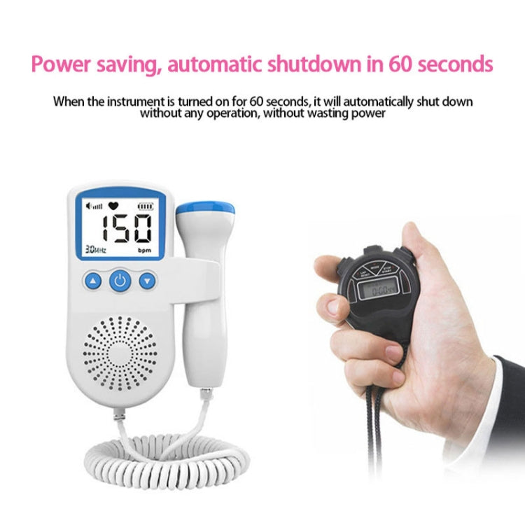 B3 Home Doppler Ultrasound Handheld Fetal Heart Pregnant Women Fetal Heart Monitor (Pink) - free shipping - PMC TechLife - Order now!