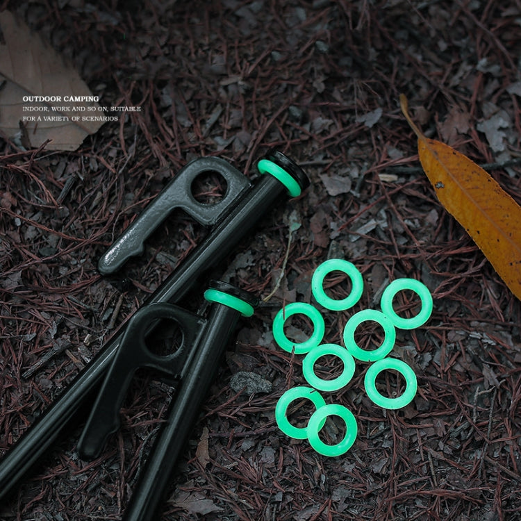 100pcs Outdoor Camping Nail Luminous Circle Multifunctional Silicone Reflective Warning Ring(Luminous) - Tents & Accessories by PMC TechLife | Online Shopping South Africa | PMC TechLife | Buy Now Pay Later Mobicred