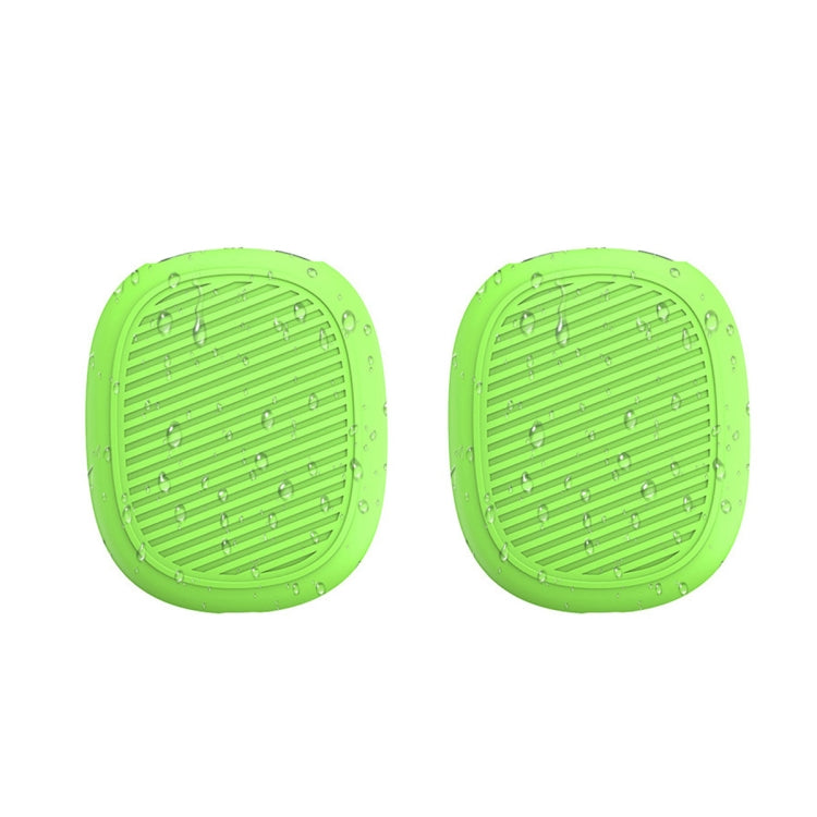 T2 For Apple AirPods Max 1pair Bluetooth Headset Anti-Fall Silicone Protective Case(Luminous Green)