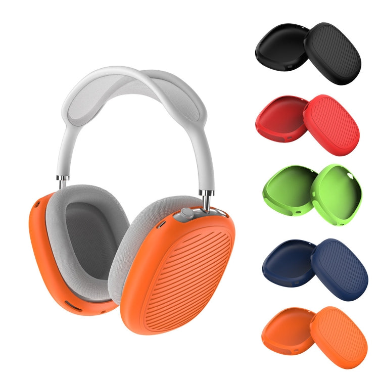T2 For Apple AirPods Max 1pair Bluetooth Headset Anti-Fall Silicone Protective Case(Luminous Green)
