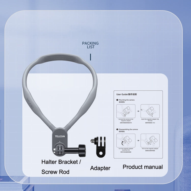 TELESIN TE-HNB-001 Magnetic Halter Bracket Action Camera Shooting Collar For GoPro HERO11 Black / HERO9 Black / DJI Osmo Action 3, Style: Standard Version For S-L - Holder by PMC TechLife | Online Shopping South Africa | PMC TechLife