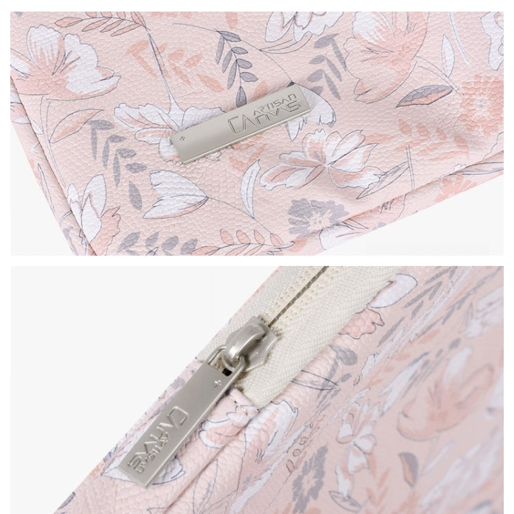 G4-89 PU Laptop Case Tablet Sleeve Bag with Telescoping Handle, Size: 11 Inch(Light Pink)