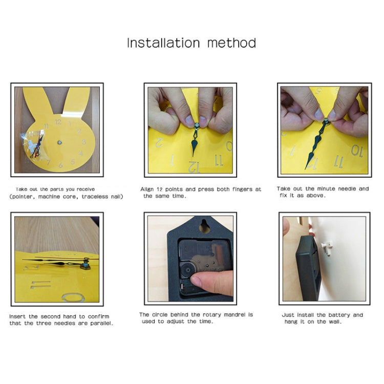 CC040 Children Cartoon Quiet Hanging Clock Home Decoration Simple Clocks(Black) - Wall Clock by PMc TechLife | Online Shopping South Africa | PMc TechLife | Buy Now Pay Later Mobicred