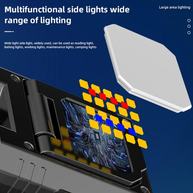 HW-888 XPE+2835 LED Multi-light Source Induction Headlamp Clip on Hat Light(Black)