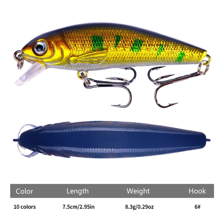 HENGJIA MI158 Floating Mino Bionic Lures, Color: 9 - Fishing Lures by HENGJIA | Online Shopping South Africa | PMC TechLife | Buy Now Pay Later Mobicred