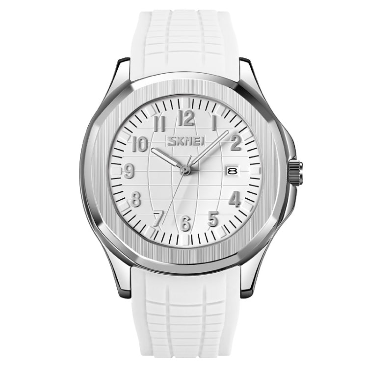 SKMEI 9286 Outdoor Sports Multifunctional Men Water-resistant Quartz Watch(White)