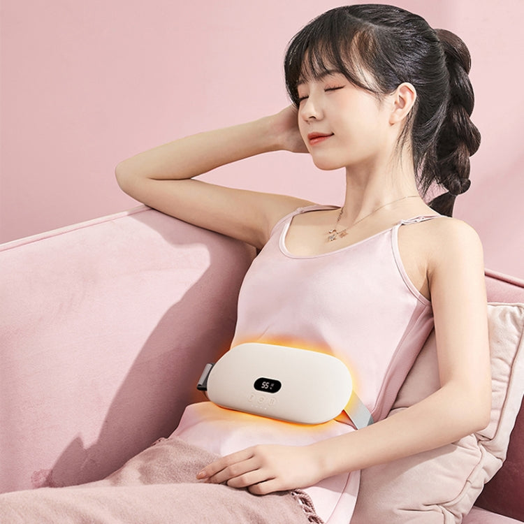 4000mAh Intelligent Massage Warming Belt Digital Electric Abdominal and Waist Massager(Yellow)