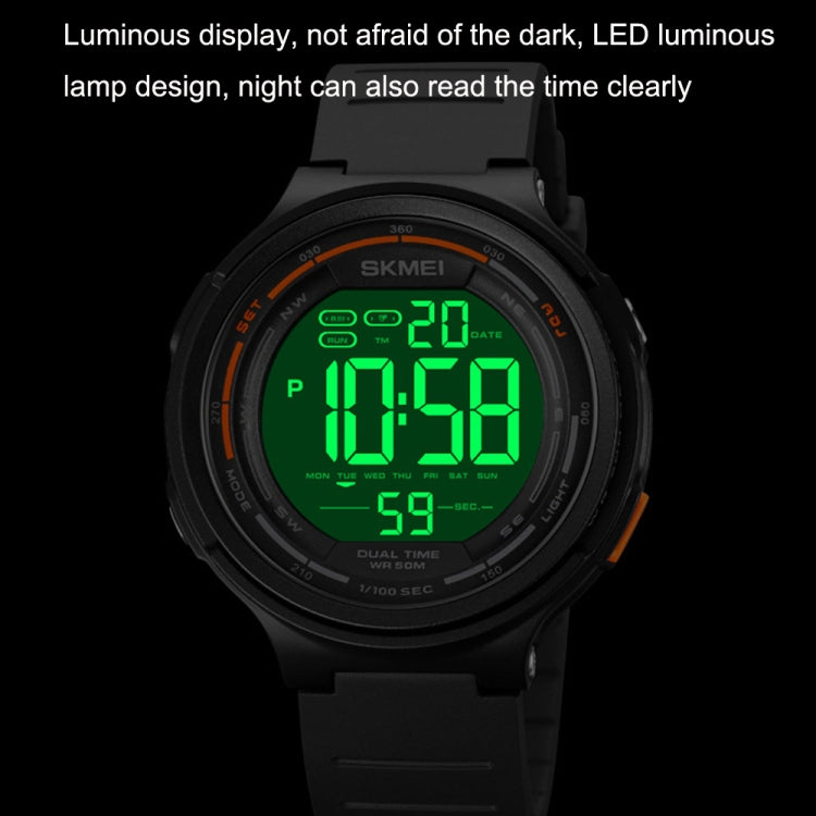 SKMEI 1841 Outdoor Sports Students Water-resistant Luminous Countdown Watch(Black)