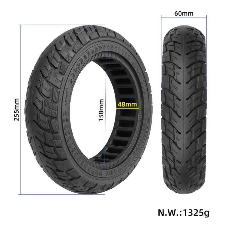 For Ninebot Max G30 10 X 2.5 Inch (60/70-6.5) Scooter Solid Rubber Tire Black