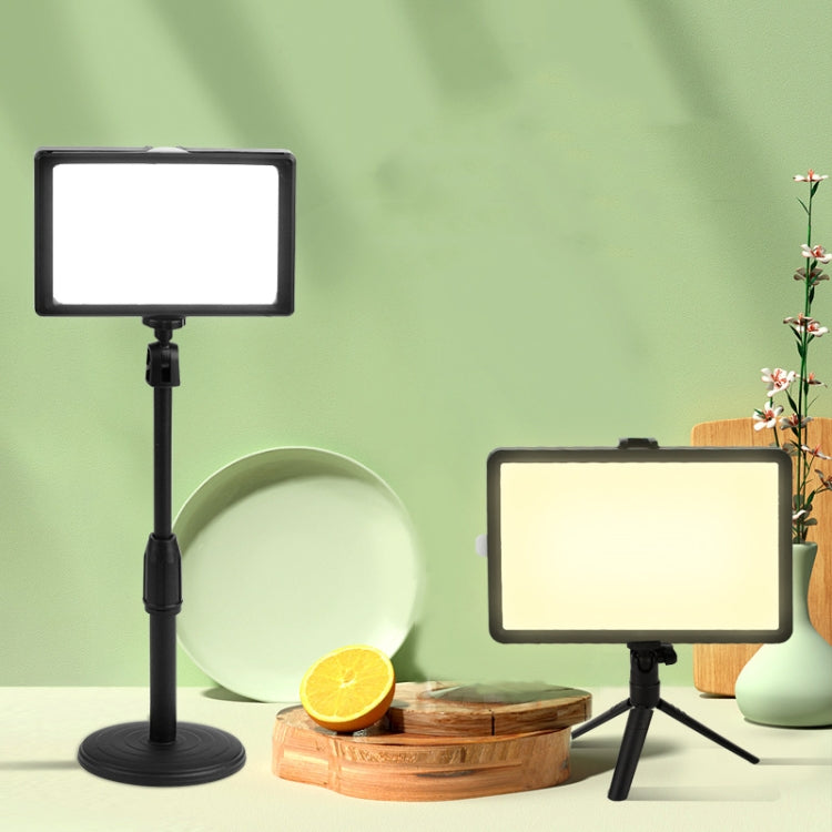 8 Inch 3200-5500K Three-color Temperature Photography Flat-panel Live Fill Light,Spec: Small Tripod - free shipping - PMC TechLife - Order now!
