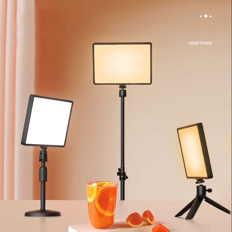 10 Inch 3000-6500K Three-color Temperature Photography Flat-panel Live Fill Light,Spec: 0.5m Bracket