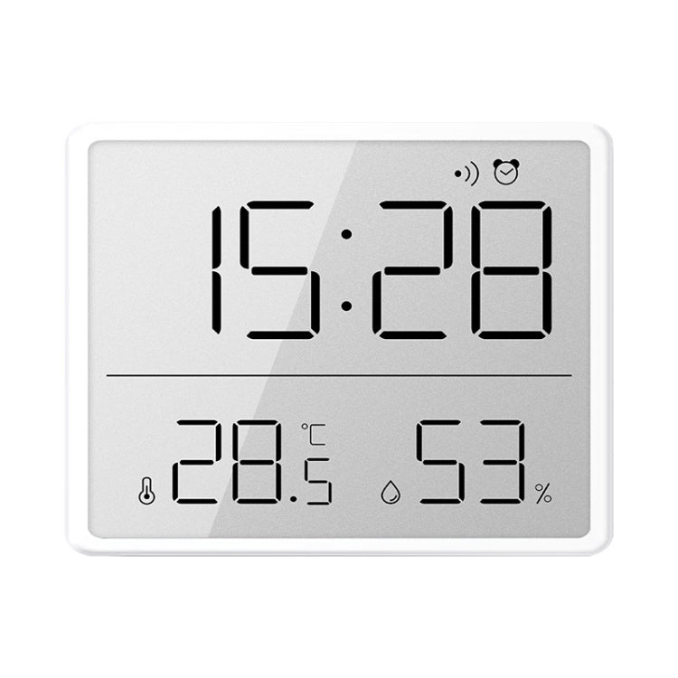 8218 Thin and Light Magnetic Wall-mounted LCD Temperature Electronic Digital Clock(White)