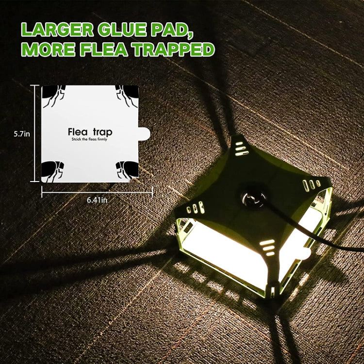2pcs SK121 Square Fly Trap Flea Trap Pet Household Flea Light Catcher(UK Plug)