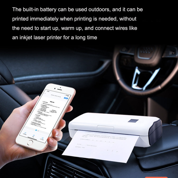 Home Small Phone Office Wireless Wrong Question Paper Student Portable Thermal Printer, Style: Bluetooth Edition+100pcs A4 Paper - Printer by PMC TechLife | Online Shopping South Africa | PMC TechLife | Buy Now Pay Later Mobicred