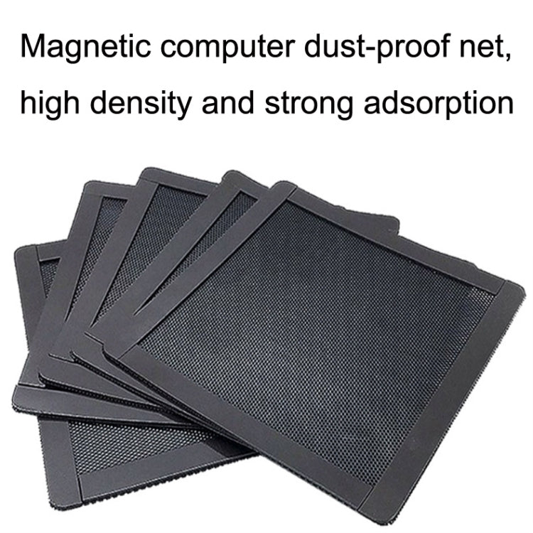 10pcs 14cm With Magnetic Suction PVC Cooling Fan Dust Net Desktop Computer Industrial Fan Filter Cover