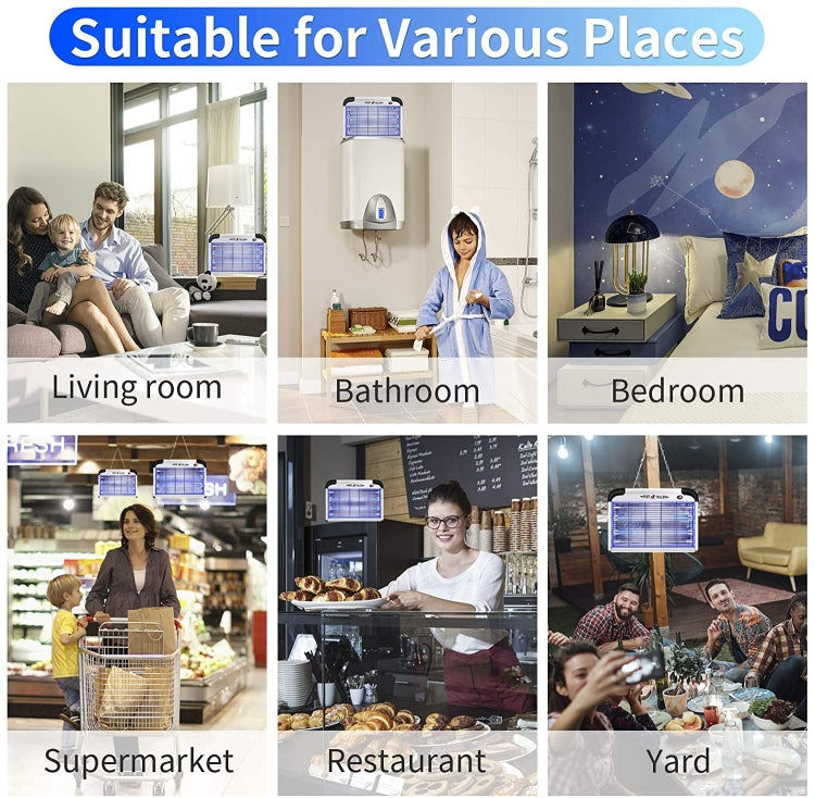 SK611 Indoor Household 20W Electric Shock Mosquito Killer Lamp High Voltage Hotel Fly Killer Lamp(UK Plug) - Repellents by PMC TechLife | Online Shopping South Africa | PMC TechLife | Buy Now Pay Later Mobicred