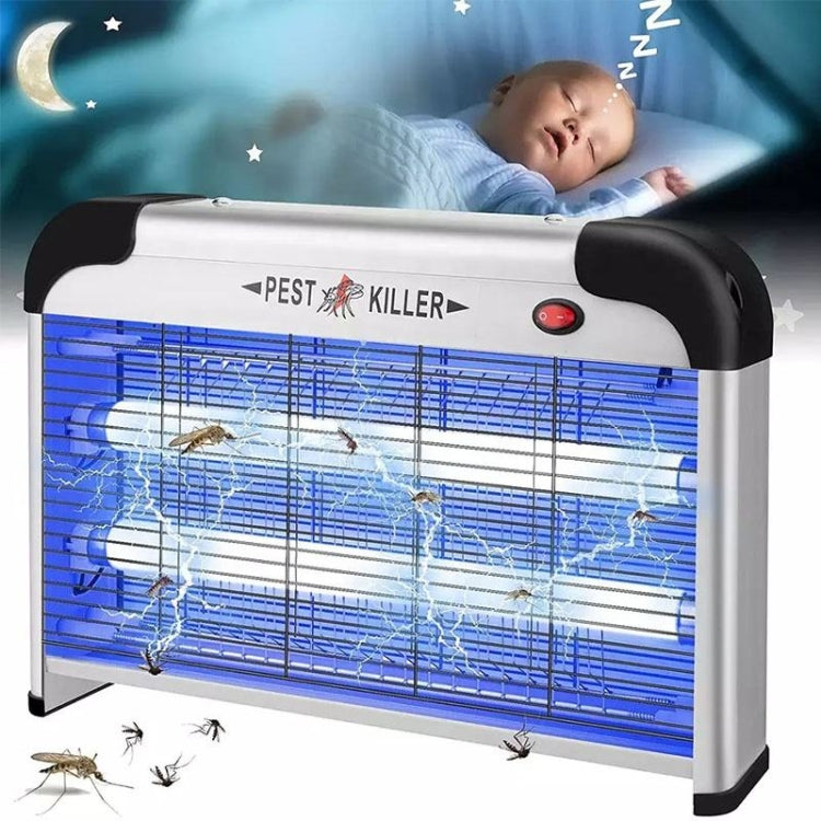 SK611 Indoor Household 20W Electric Shock Mosquito Killer Lamp High Voltage Hotel Fly Killer Lamp(UK Plug)