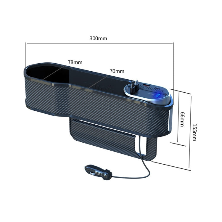 Vehicle Seat Gap Storage Box Organizer Front Seat Console Side Pocket ,Spec: No Wireless Charging Ordinary Wire - Stowing Tidying by PMC TechLife | Online Shopping South Africa | PMC TechLife | Buy Now Pay Later Mobicred