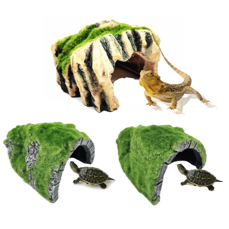 FGT48 Flocked Caple Box Turtle Hiding Nest Moss Cave Turtle Cave Sunbed - Reptile Supplies by PMC TechLife | Online Shopping South Africa | PMC TechLife | Buy Now Pay Later Mobicred