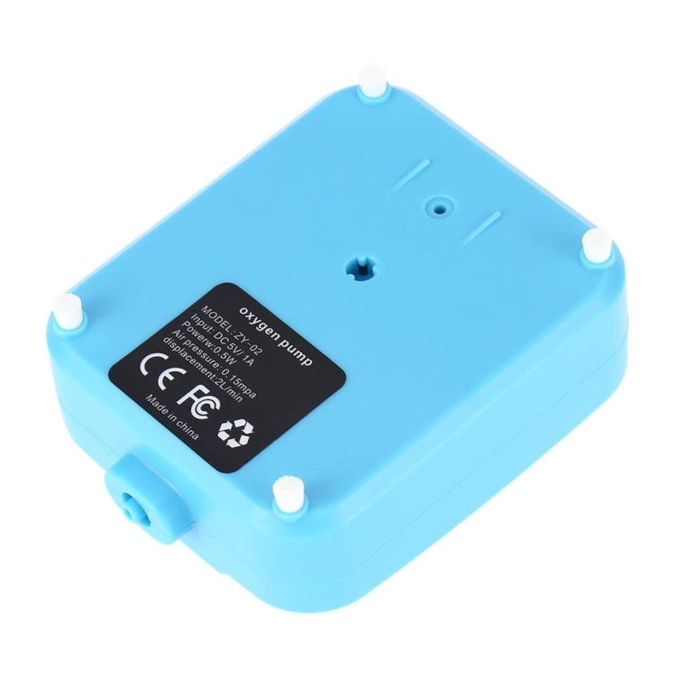 AP003 AC/DC Dual-use Aquarium Oxygen Pump Outdoor Solar Oxygen Pump for Fishing(Sky Blue)