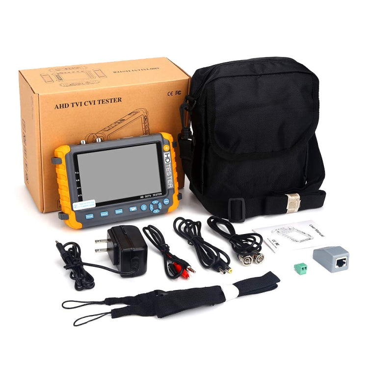 5800ACT-VH 5 Inch Large Screen Engineering Treasure Coaxial AHD / TVI / CVI 8MP Analog Video Surveillance Tester, US Plug