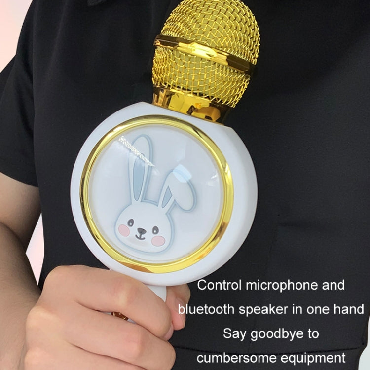 X6 Children Portable Bluetooth Light Microphone Audio All-in-One Machine(Milky White) - Microphone by PMC TechLife | Online Shopping South Africa | PMC TechLife | Buy Now Pay Later Mobicred