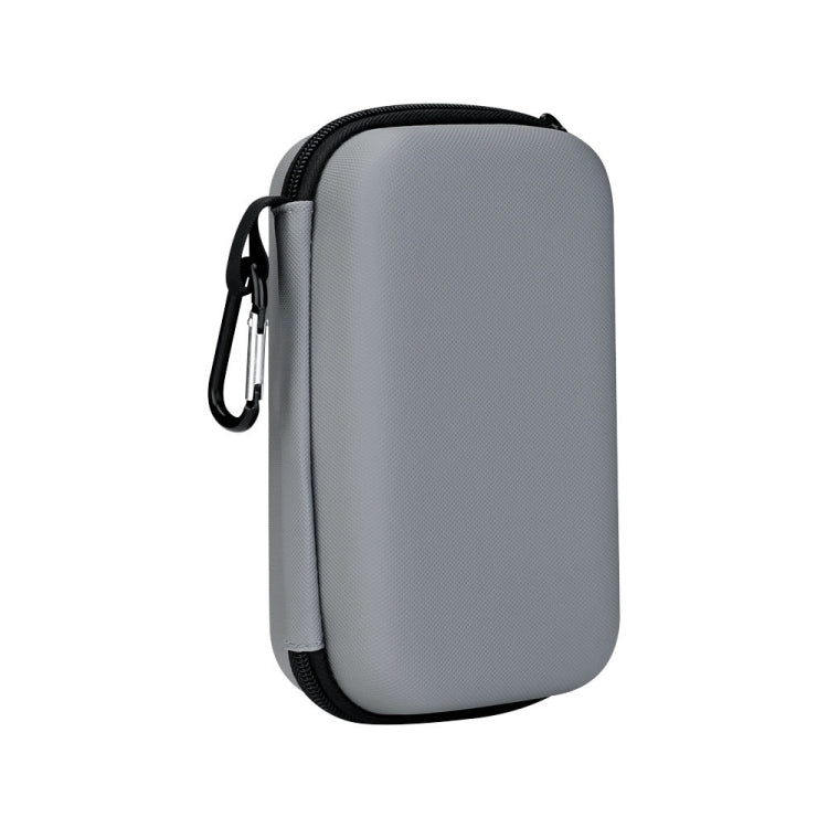 For DJI Action 2 RCSTQ Action Camera Hard Case Accessory Bag(Silver Gray) - Case & Bags by RCSTQ | Online Shopping South Africa | PMC Jewellery | Buy Now Pay Later Mobicred