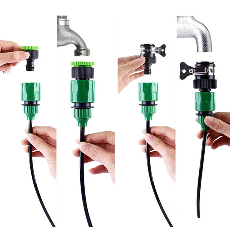 25m Kit Hose Drip Irrigation System Plant Watering Set 360 Degree Adjustable Drippers