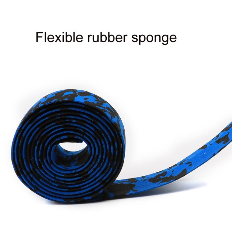 Camouflage Bicycle Curved Handlebar Straps(Blue White)