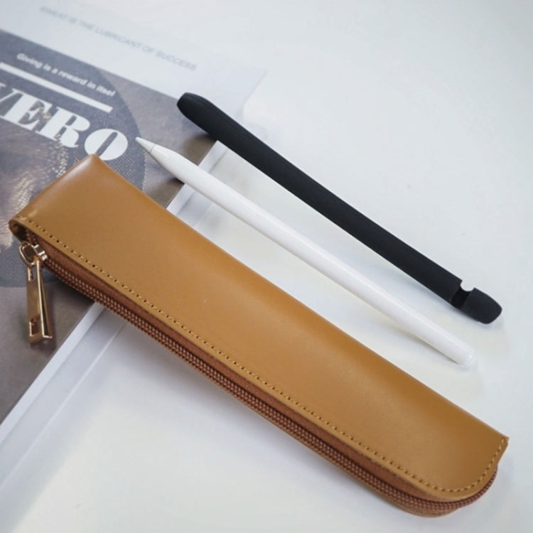 AhaStyle WG11 Leather Nib Pen Holder Pen Case Convenience Anti Lost Bag(Black) - Pen Holder by AhaStyle | Online Shopping South Africa | PMc TechLife | Buy Now Pay Later Mobicred