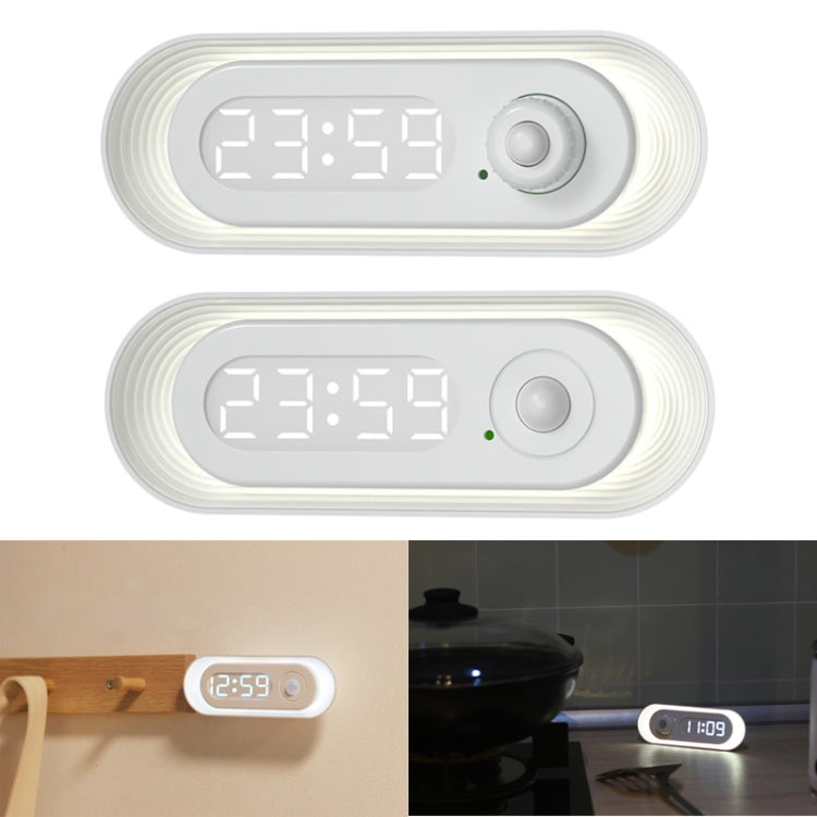 D05 Smart Induction Magnetic Night Light with Time Display,Spec: Touch Dimming