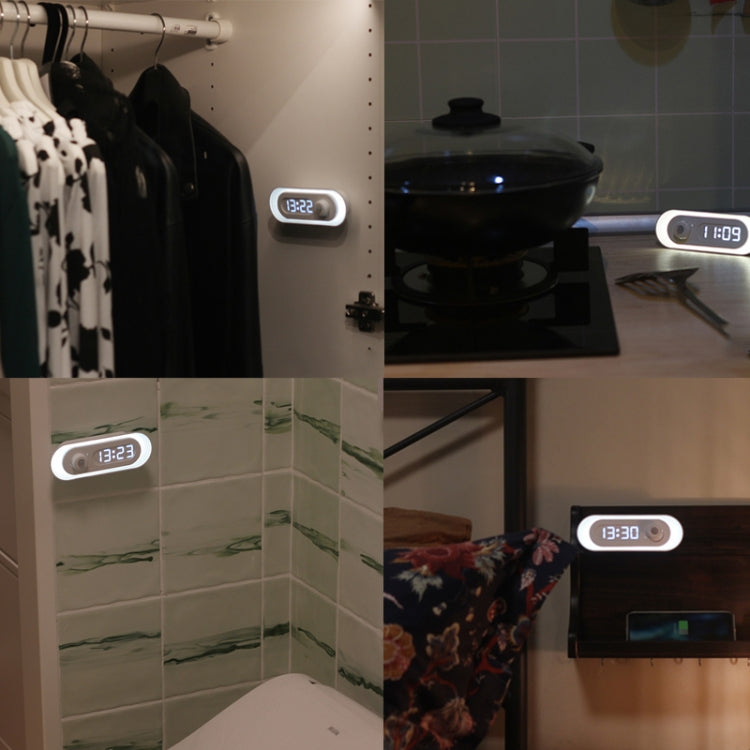 D05 Smart Induction Magnetic Night Light with Time Display,Spec: Touch Dimming