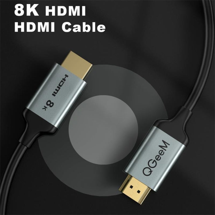 QGeeM QG-AV17 HDMI To HDMI Connection Cable Support 8K&60Hz 1m Length - Cable by QGeeM | Online Shopping South Africa | PMC Jewellery | Buy Now Pay Later Mobicred