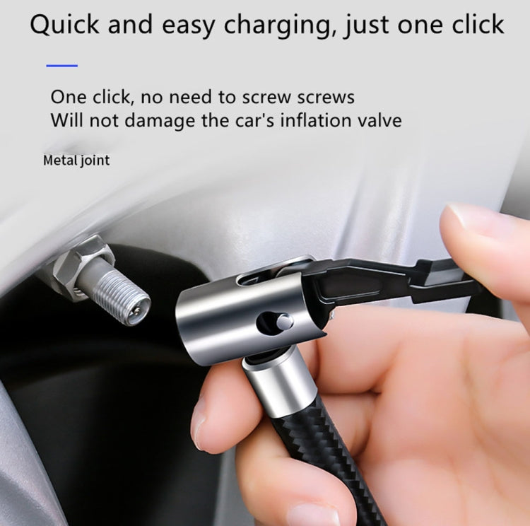 SUITU ST-818 DC 12V Wired Car Air Pump Tire Inflator With LED Lighting Pointer Model+Toolbox