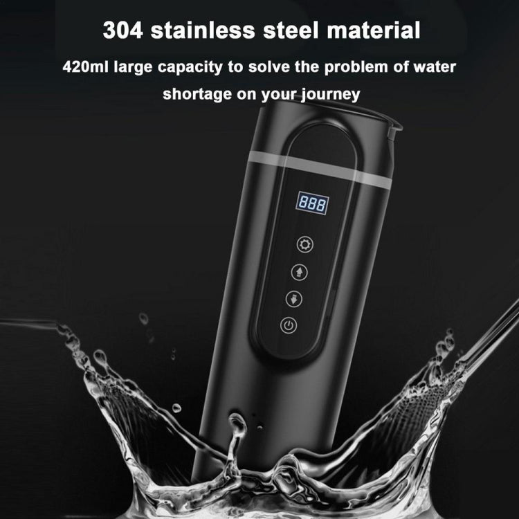 SUITU HQ-3900 24V/12V Car/Truck Heated Coffee Mug Smart Mug,Spec: Small Screen Black