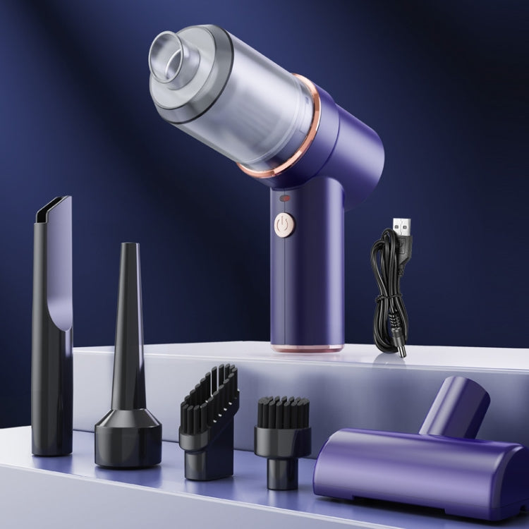 SUITU ST-6638 Car Wireless Vacuum Cleaner Suction and Blower Integrated With Light ,Spec: Luxury Type-A Charge
