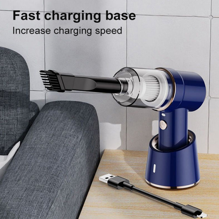 SUITU ST-6638 Car Wireless Vacuum Cleaner Suction and Blower Integrated With Light ,Spec: Luxury Type-A Charge