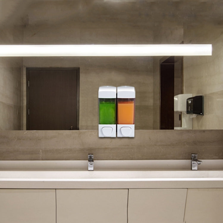 Three Head Wall Mounted Manual Press Soap Dispenser Shampoo Bottle Hand Wash Body Wash Dispenser, Color: White - Soap Dispenser by PMC Jewellery | Online Shopping South Africa | PMC Jewellery | Buy Now Pay Later Mobicred