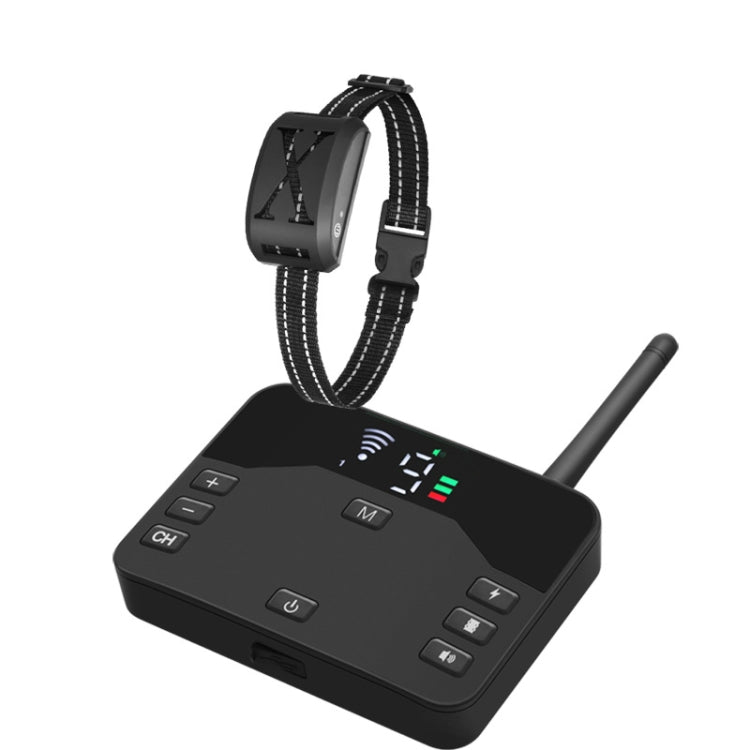 2-In-1 Electric Dog Fence & Remote Training Collar Adjustable Vibration & Shock For 1 Dog(Black) - Training Aids by PMC Jewellery | Online Shopping South Africa | PMC Jewellery | Buy Now Pay Later Mobicred