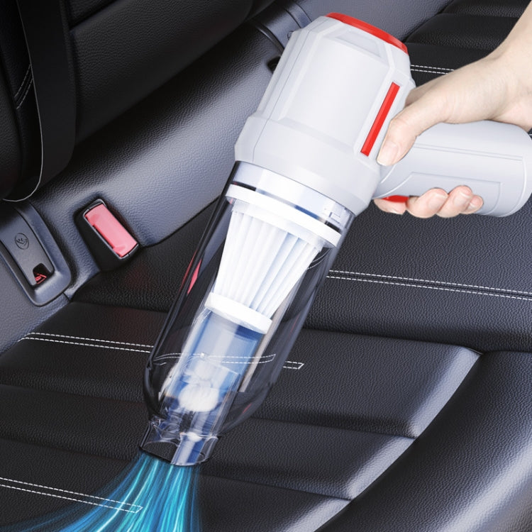 SUITU ST-6629 3 In 1 5500pa Car Wireless Vacuum Cleaner Blowing Suction And Pumping 3 Modes White -USB Cable