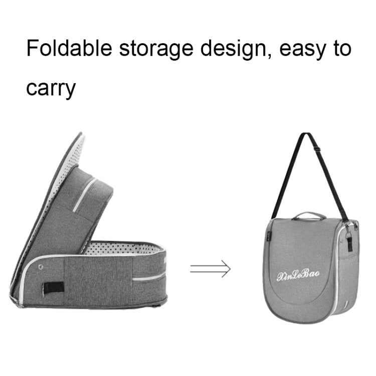 706 Backpack Portable Movable Crib Multifunctional Foldable Baby Bed, Color: Deep Khaki+Sunshade