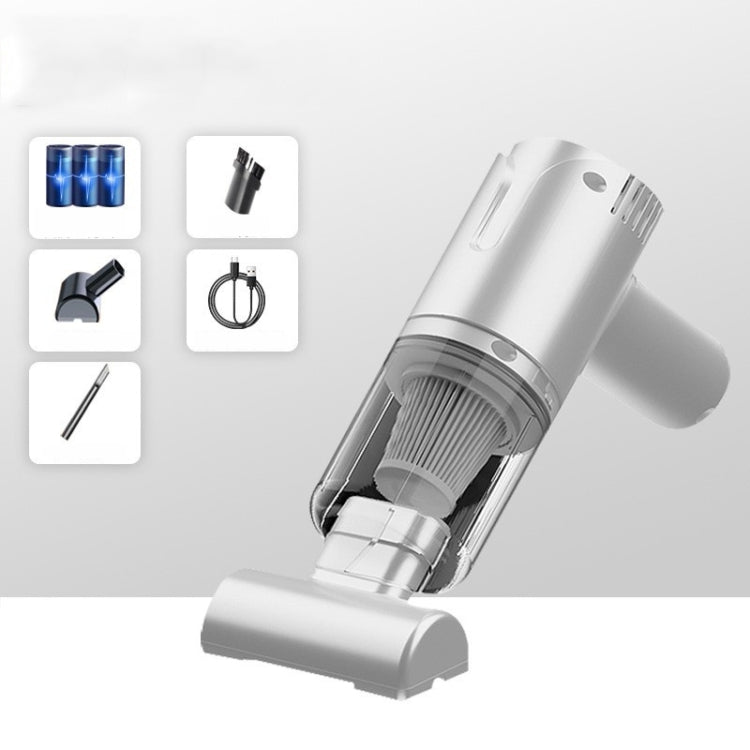 ST-8001CG 7.4V 4000mah White 50W Wireless Handheld Large Suction Car Vacuum Cleaner
