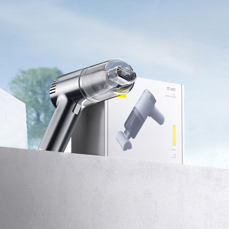 ST-8001CG 7.4V 4000mah White 50W Wireless Handheld Large Suction Car Vacuum Cleaner - free shipping - PMC TechLife - Order now!