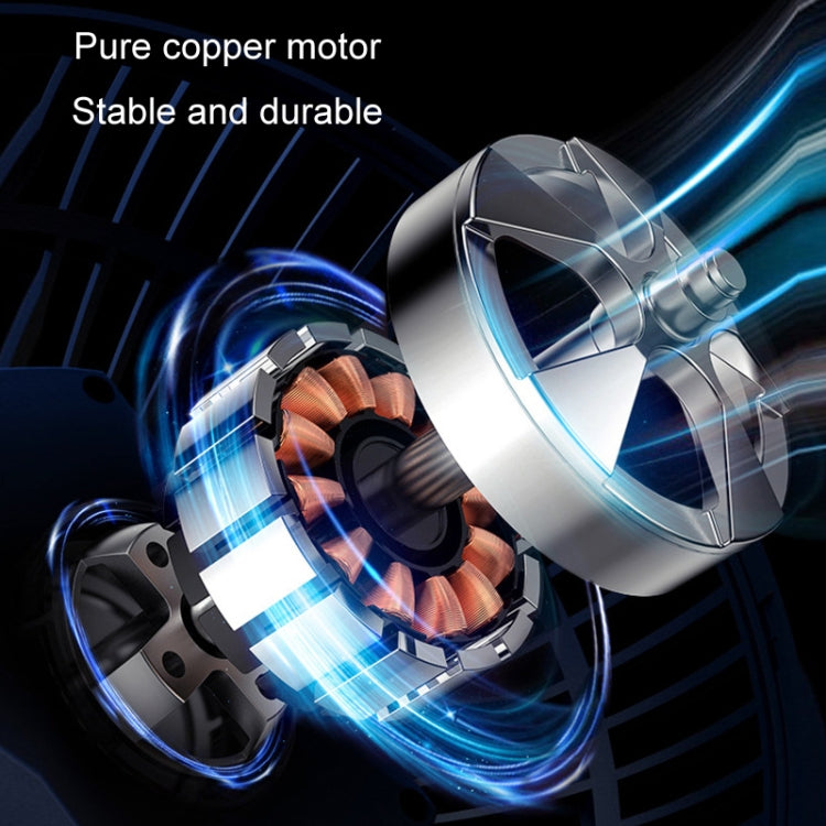 F612 5W Car Rotatable Turntable Silent Fan(USB)