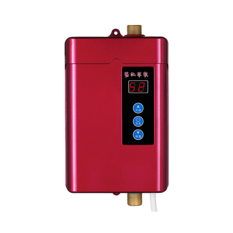 UK Plug 3000W Electric Water Heater With Remote Control Adjustable Temperate(Red)