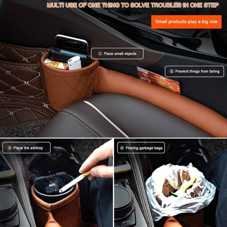 Car Seat Gap Leak-Proof Plugs Debris Storage Bag, Color: Black Red Principal Driver